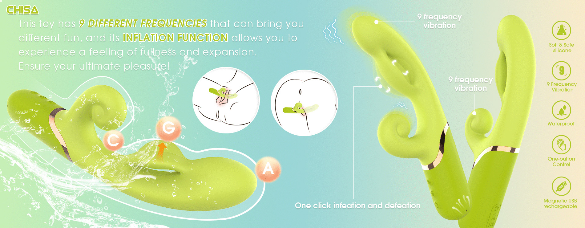 Vibrator gonflabil