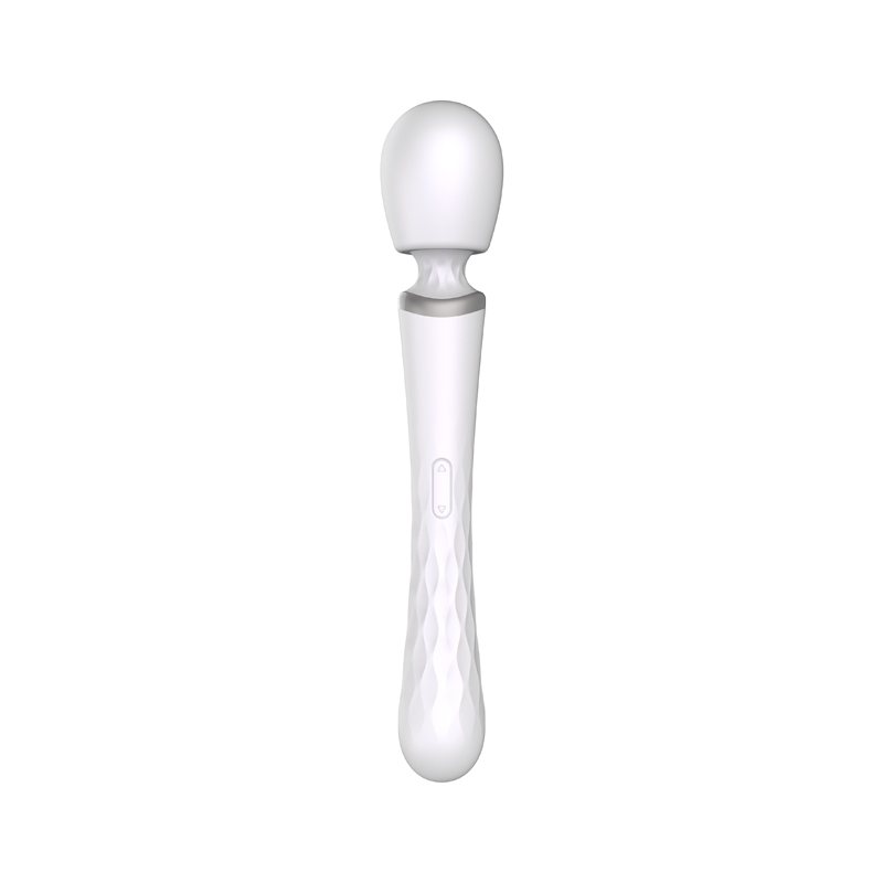 Wand-Wand-White vibrant cu cap dublu