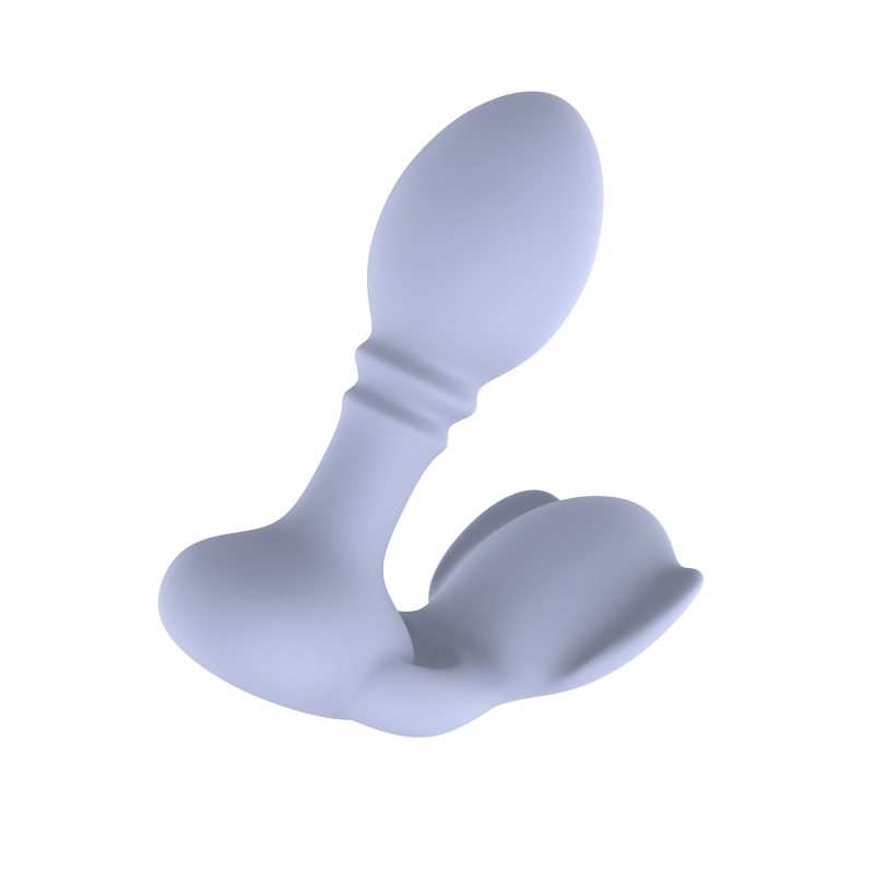 Masaj de prostată cu dop dublu vibrator