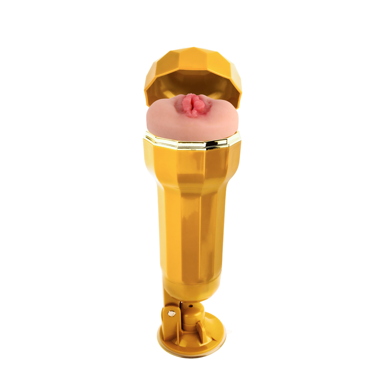 Cupa vaginului realist de aur de aur