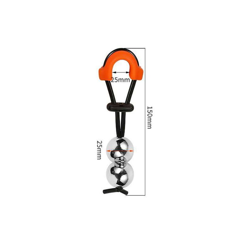 Targa metalica pentru penis-Dual-Ball (φ25mm)