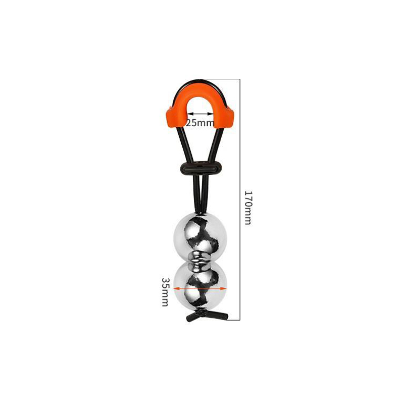 Targa metalica pentru penis-Dual-ball (φ35mm)