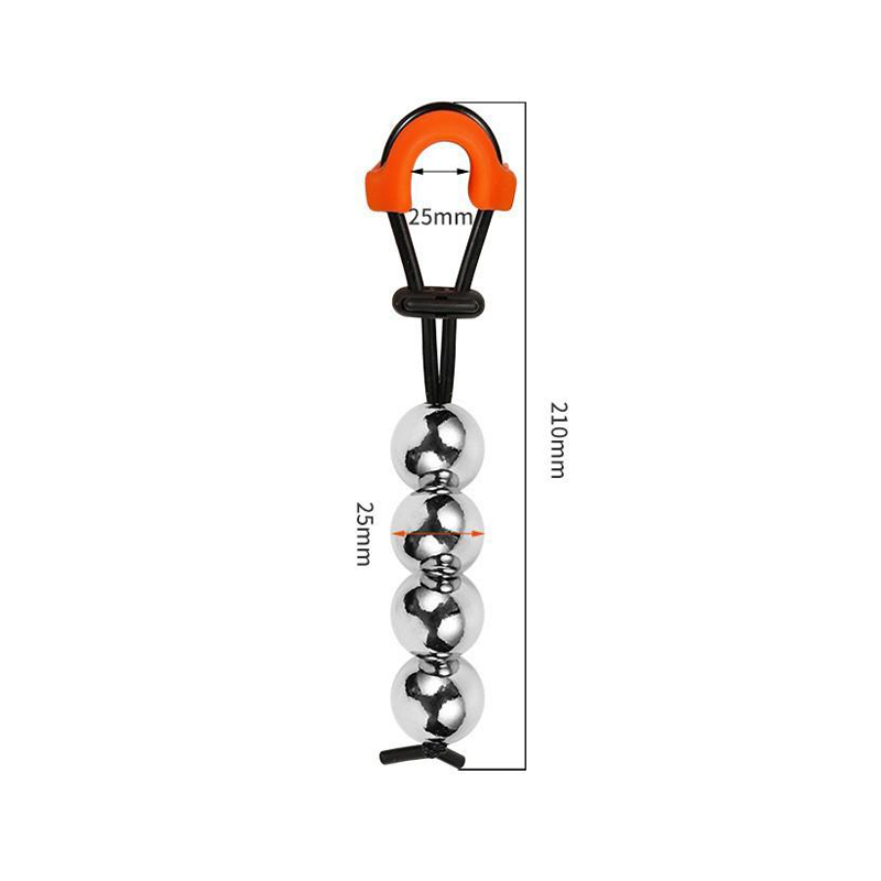 Targa metalica pentru penis - Quad-Ball (φ25mm)