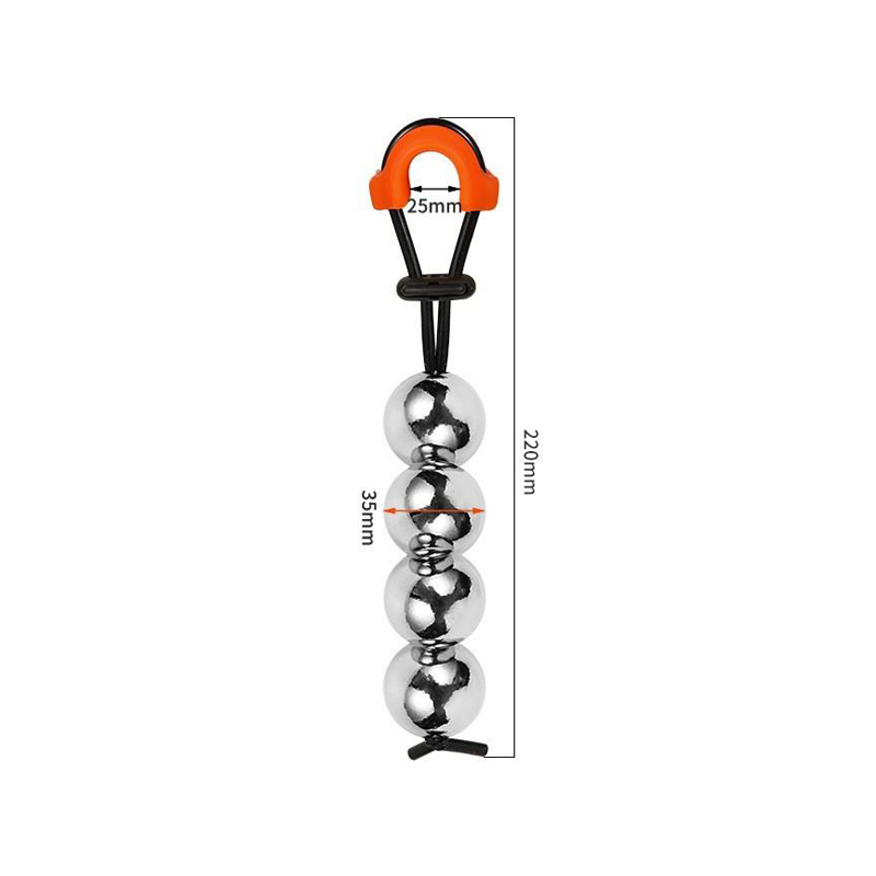Targa metalica pentru penis - Quad-Ball (φ35mm)